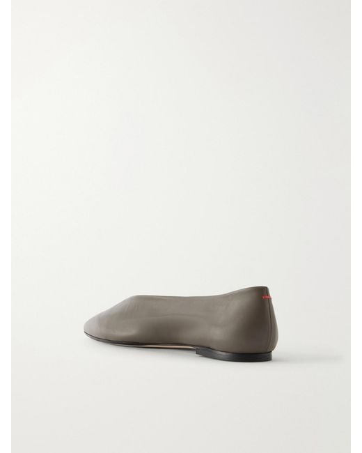 Aeyde Natural Betty Leather Ballet Flats