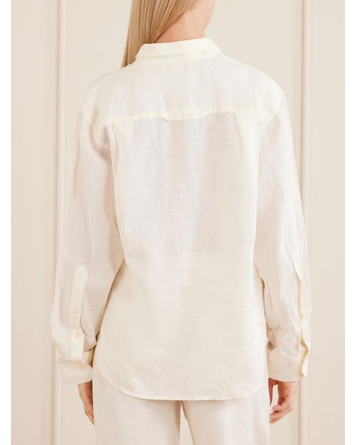 Citizens of Humanity Natural Kayla Shrunken Linen Shirt