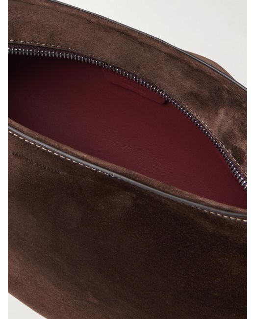 Magda Butrym Brown Maya Suede Shoulder Bag