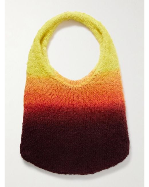 Sac Porté Épaule En Cachemire Brossé À Dégradé Ino Gabriela Hearst en coloris Red