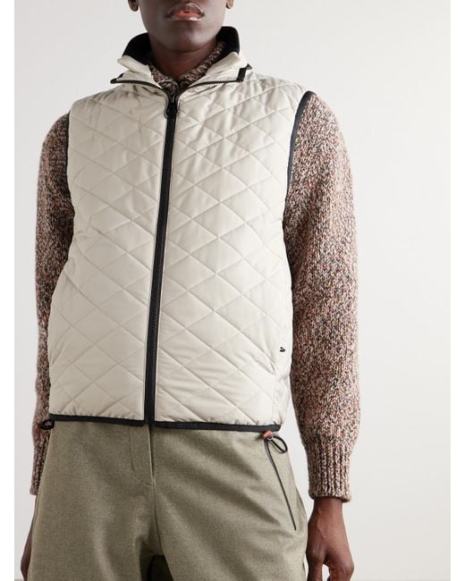 Loro Piana Blue Rocky Steppweste Aus Wattiertem Shell