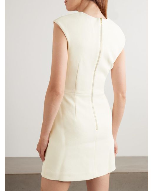 Rebecca Vallance Natural Freyja Minikleid Aus Crêpe Mit Verzierungen