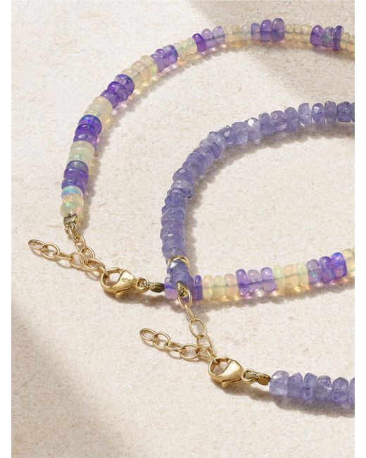 JIA JIA Pink Set Of Two, Tanzanite And Opal Bracelets
