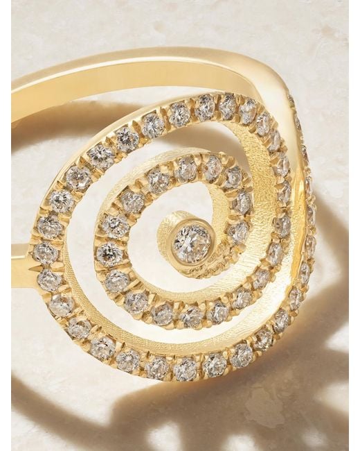 Ileana Makri Natural Spira 18-Karat Diamond Ring