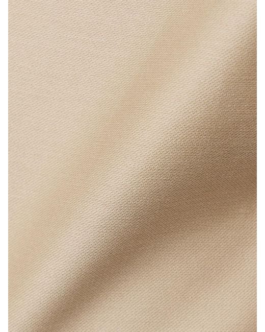 Salon 1884 Natural Laconi Cotton And Silk-Blend Tapered Pants