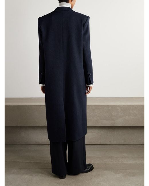 Twp Blue Mattie Wool-Blend Twill Coat