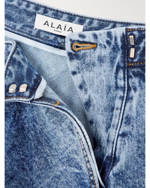 Alaïa Blue Wide-Leg Jeans