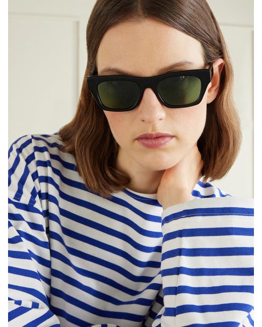 Matteau Green Voyager Square-Frame Acetate Sunglasses