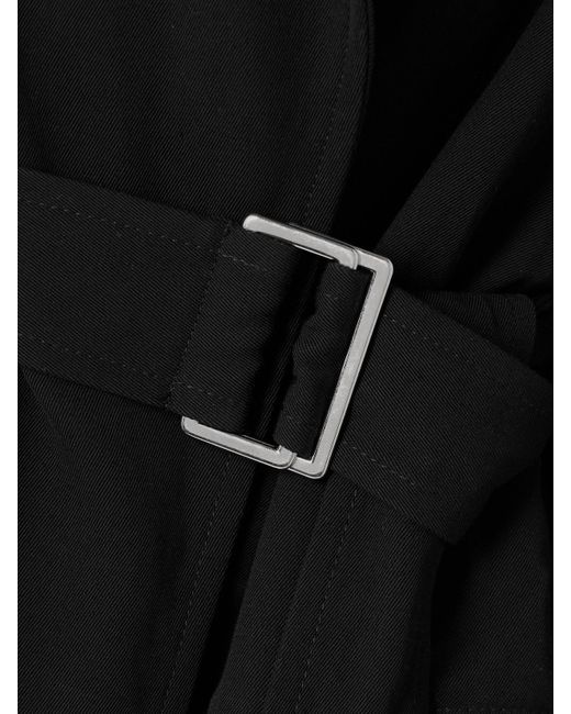 Totême  Black Belted Twill Coat