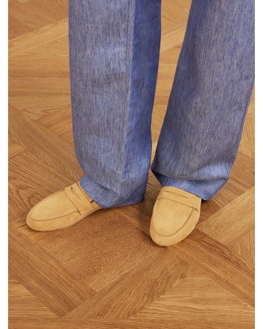 Jamie Haller Natural Leather Penny Loafers