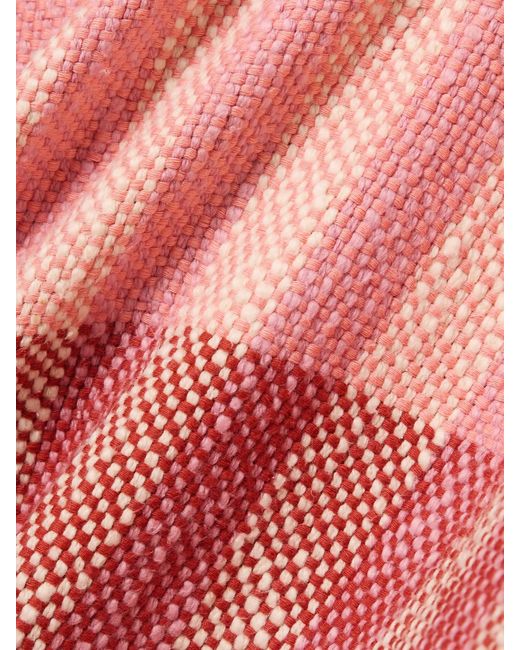 Marrakshi Life Pink Striped Cotton Hoodie