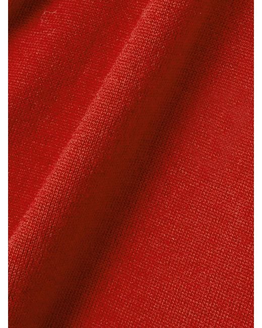 Bode Red Fairground Cardigan Aus Merinowolle