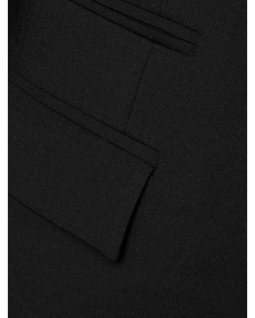 Esse Studios Black Classico Recycled-Crepe Coat