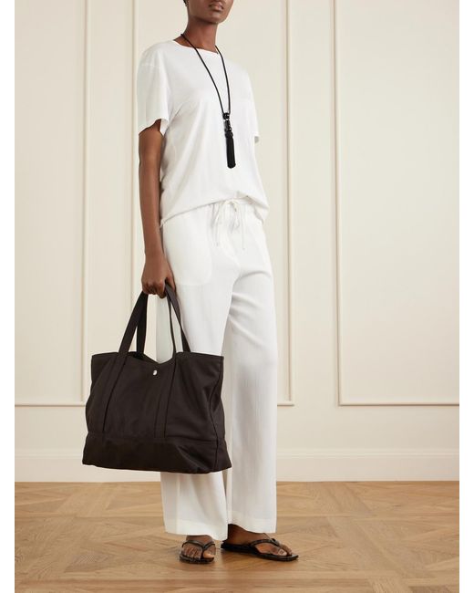 Totême  Black Beach Canvas Tote