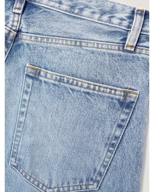 FRAME Blue The Vertical Straight-Leg Jeans