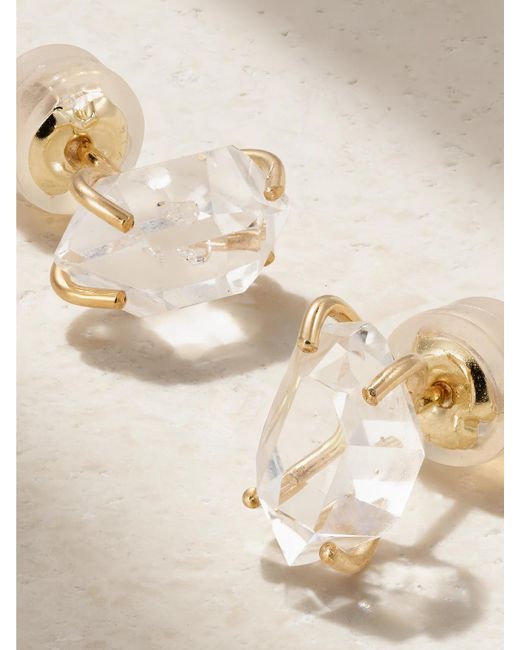 Melissa Joy Manning Natural 14-Karat Recycled Herkimer Diamond Earrings