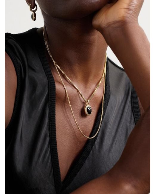 David Yurman Natural Hollow Box Chain 18-Karat Necklace