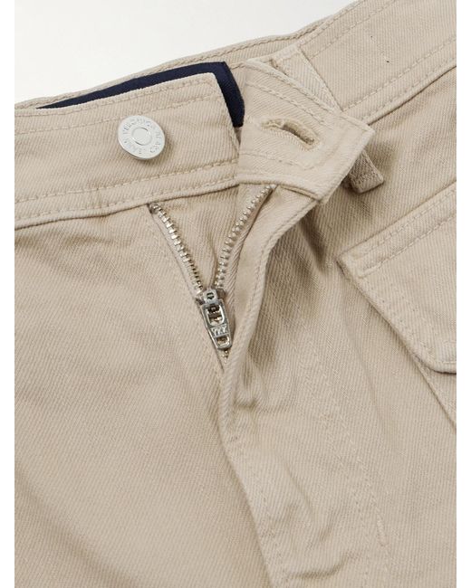 Veronica Beard Natural Taylor Cropped High-Rise Wide-Leg Jeans