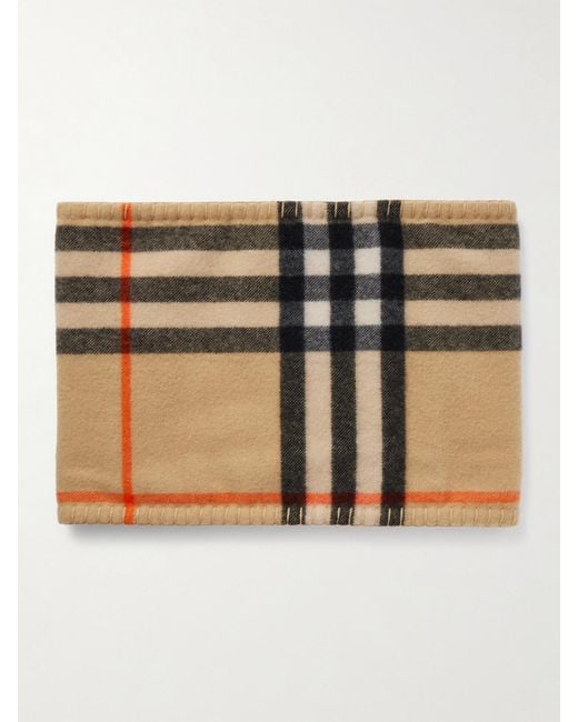 Burberry Natural Checked Cashmere Snood