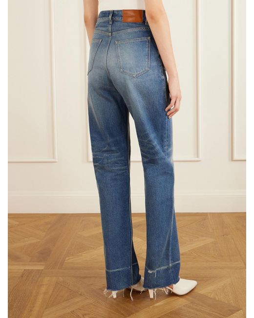 Chloé Blue High-Waist Straight-Leg Jeans