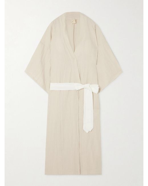 Deiji Studios White The 02 Linen Robe
