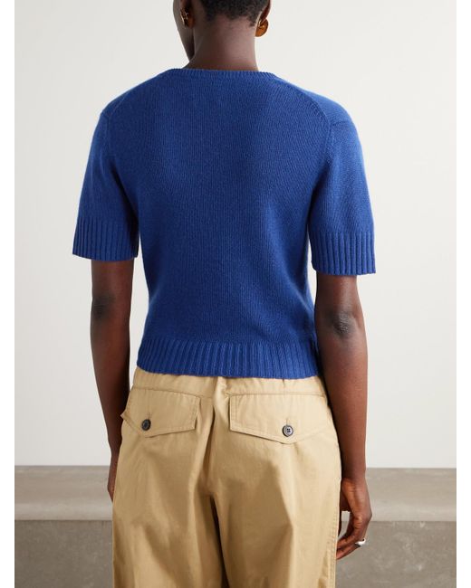 Allude Blue Kaschmirpullover