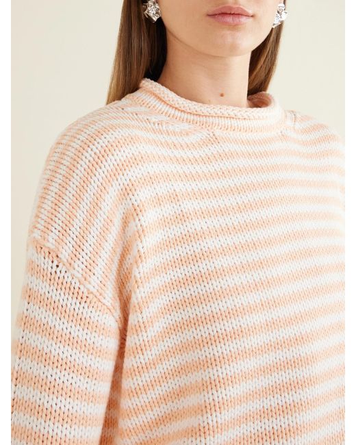 La Ligne Pink Striped Knitted Sweater