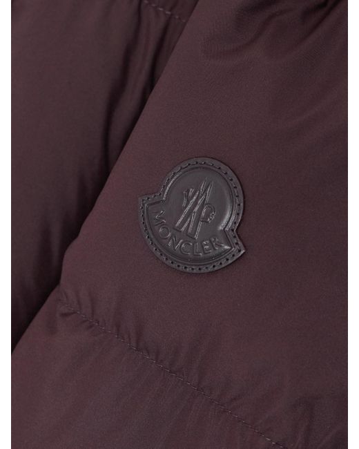 Moncler Purple Estom Hooded Quilted Shell Down Jacket