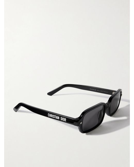 Dior Black Diorpacific S3I Rectangular-Frame Acetate Sunglasses