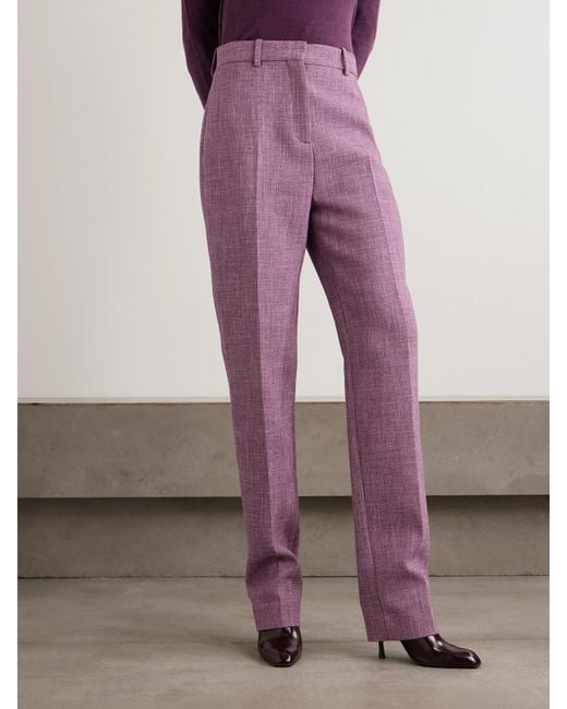 Calvin Klein Purple Lucia Cotton-Blend Skinny Pants