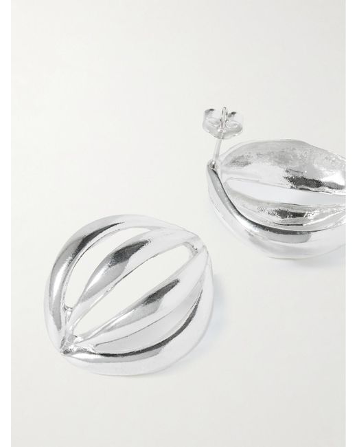 YSSO Natural Flower Bud Medium Ohrringe Aus Sterlingsilber