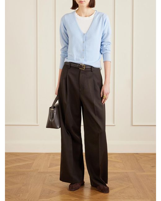 Allude Blue Cashmere Cardigan