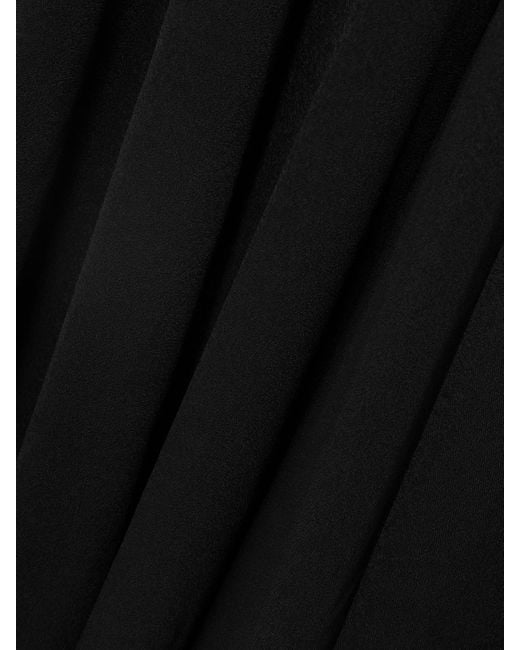 Magda Butrym Black Stretch-Jersey Midi Dress