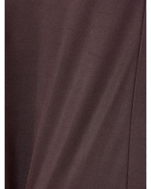 Dries Van Noten Purple Midikleid Aus Jersey