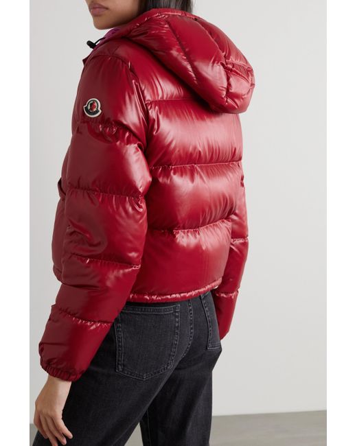 moncler quilted shell down jacket