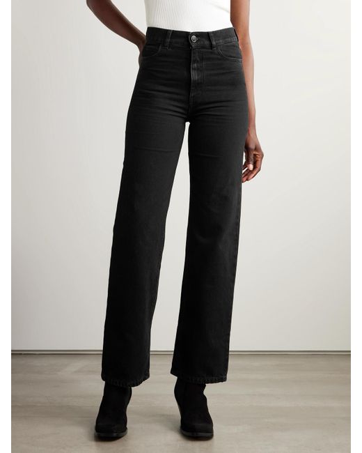 Giuliva Heritage Black The Dana High-Rise Straight-Leg Jeans