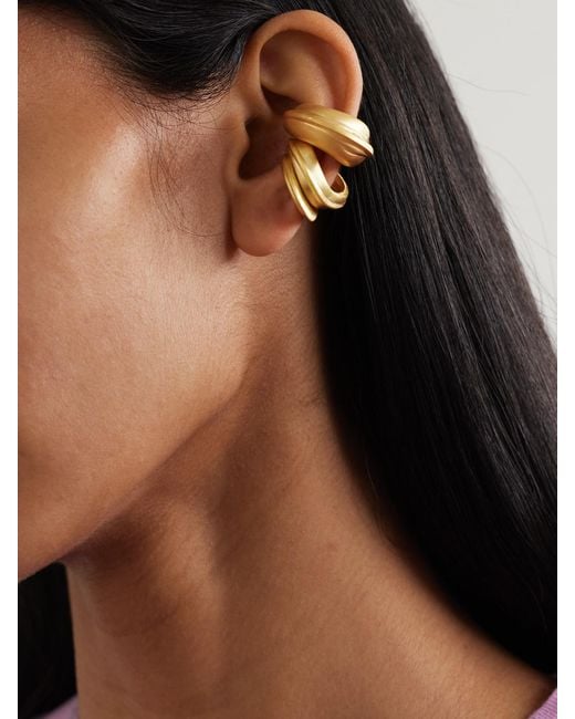 Completedworks Natural Set Of Three-Plated Ear Cuffs