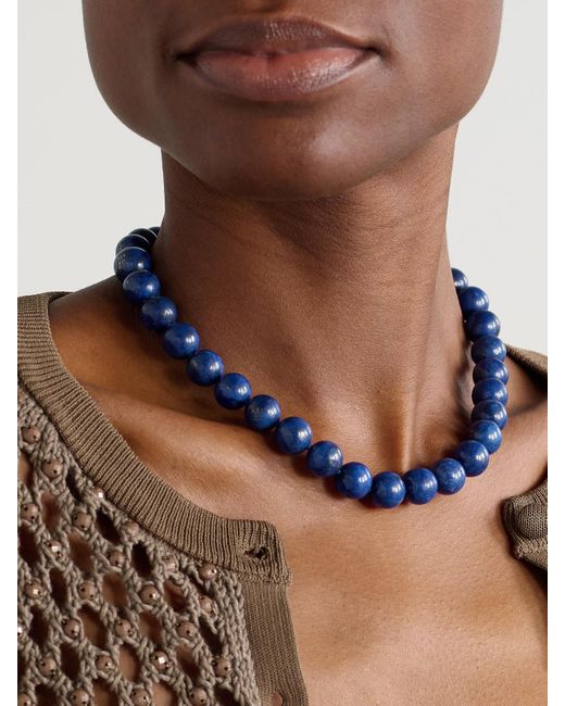 JIA JIA Blue Kette Mit Lapislazuli Und Details Aus