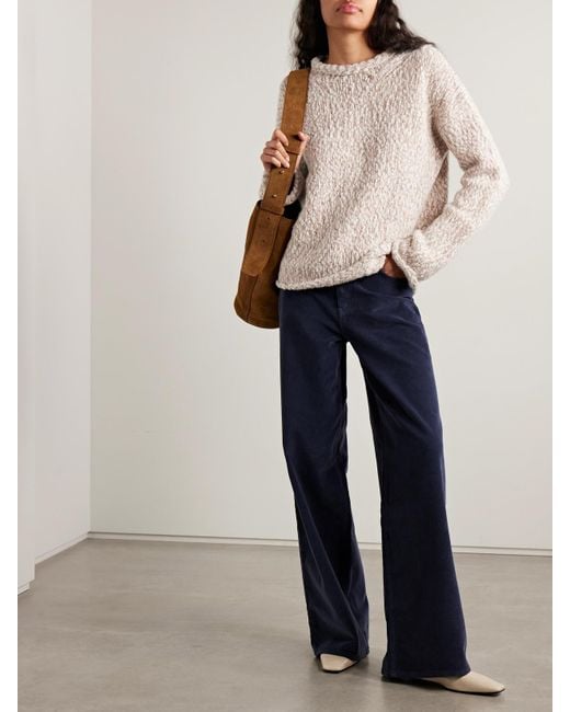 La Ligne Natural Fluffy Marina Merino Wool-Blend Sweater