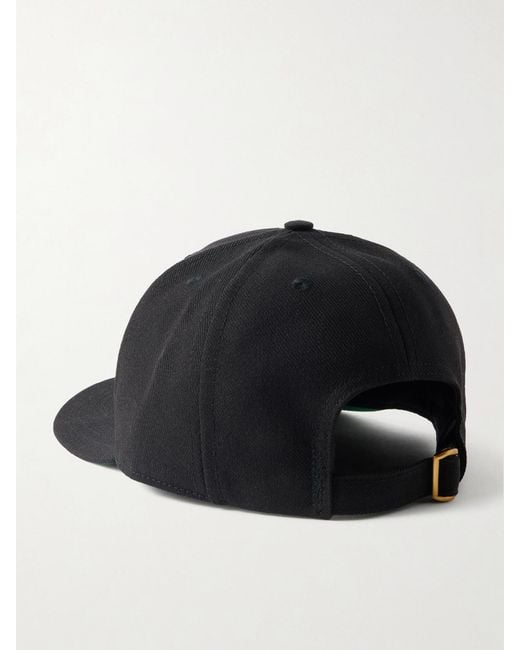Willy Chavarria Black Community Center Embroidered Cotton Cap