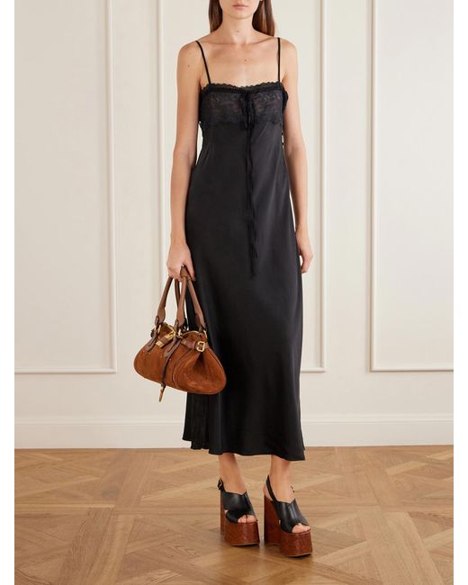 Chloé Brown Paddington Suede Shoulder Bag