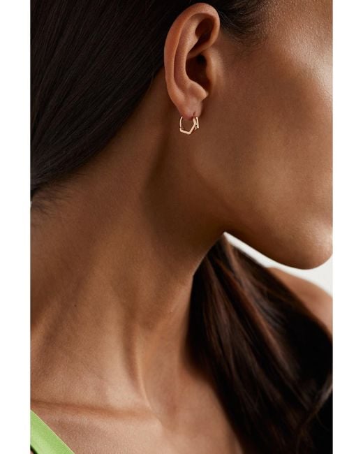 Repossi Natural 18-Karat Rose Single Hoop Earring