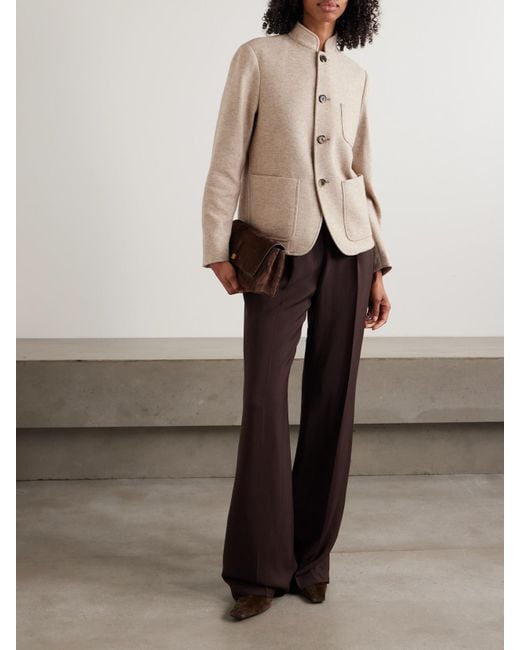 Loro Piana Natural Mini Spagna Cashmere-Blend Jacket