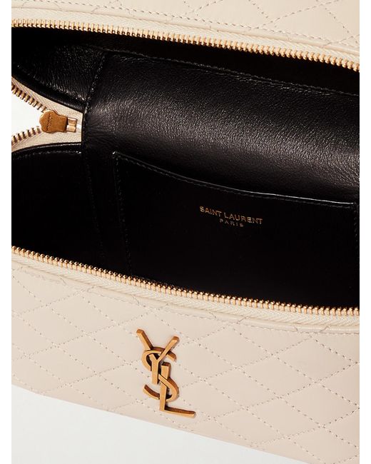 Saint Laurent Natural Gaby Vanity Schultertasche Aus Leder