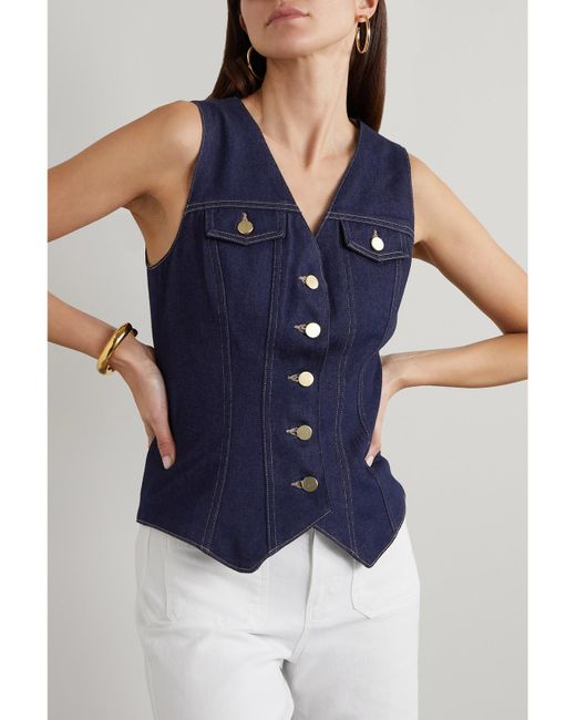 Goldsign Blue Denim Vest