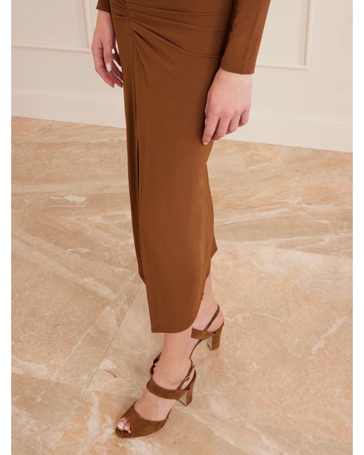 Manolo Blahnik Brown Khiko 90 Suede Slingback Sandals