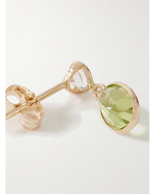 Loren Stewart Metallic Sunny 14-Karat, Diamond And Peridot Single Earring