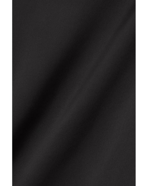 Jacquemus Black Chouchou Convertible Duchesse-Satin Midi Dress