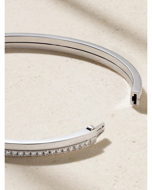 Repossi Natural Serti Sur Vide 18-Karat Diamond Bracelet