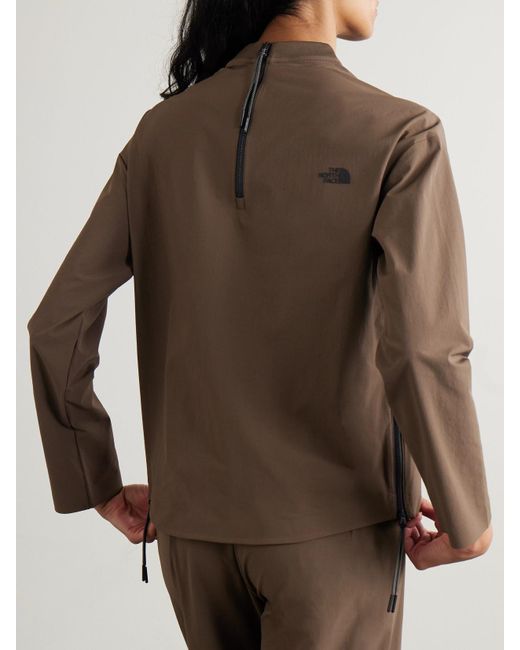 The North Face Brown Oberteil Aus Stretch-Shell Mit Reißverschlüssen